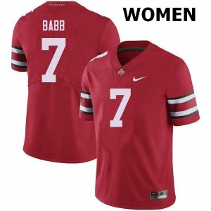 NCAA Ohio State Buckeyes Women's #7 Kamryn Babb Red Nike Football College Jersey KYY1645IZ